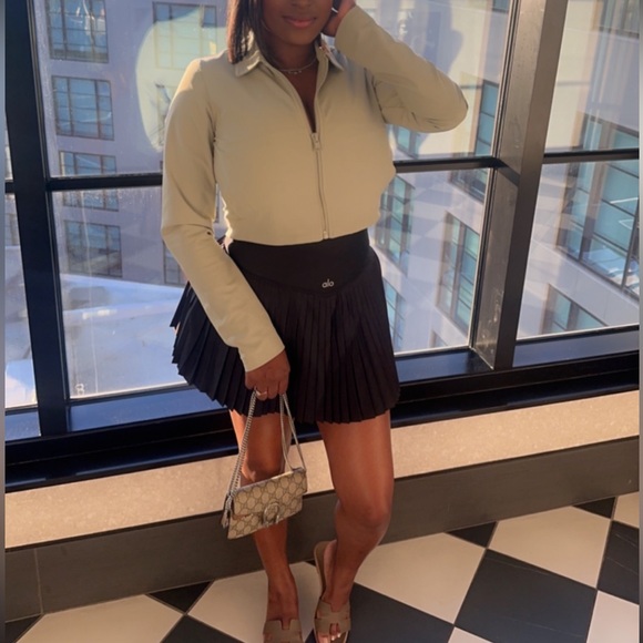 Green ALO cropped high speed jacket - Picture 1 of 4